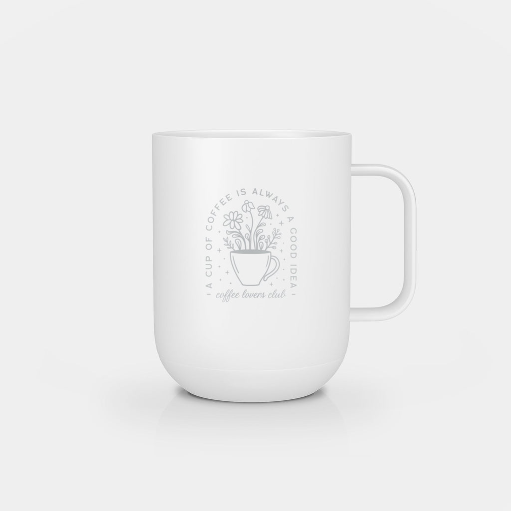 Ember Mug 2: Coffee Club Edition - 10 oz / White | Ember Drinkware
